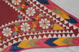 Camel Cover Decoration Appliqued work from Rajasthan India early 20th century.These are used for decorating camels at the time of Festival and Ceremonies.Generally they have very bright colors used in them but  ...
