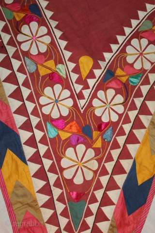 Camel Cover Decoration Appliqued work from Rajasthan India early 20th century.These are used for decorating camels at the time of Festival and Ceremonies.Generally they have very bright colors used in them but  ...