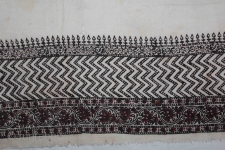 Rumal(Scarf) Hand Block printed Sanganer from Rajasthan India.Its size is 95cm X 94cm.(DSC01210).                    