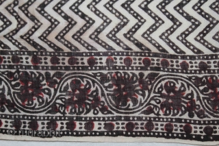 Rumal(Scarf) Hand Block printed Sanganer from Rajasthan India.Its size is 95cm X 94cm.(DSC01210).                    