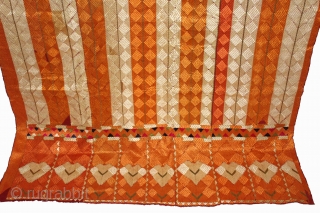 Phulkari from West(Pakistan)Punjab India Called As Rare Design Bagh. Extremely Fine Phulkari.(DSL01940).                     