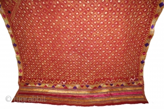 Phulkari From East(Punjab)India Called As Buti phulkari.Rare Jewellery Design. Floss Silk on Hand Spun Cotton khaddar Cloth.Its size is 148cm x 230cm.(DSLRI04420).           