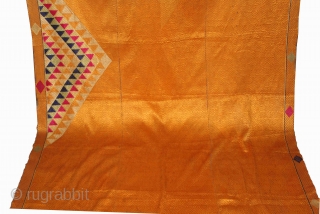 Vari-Da-Ghunghat-Bagh from West (Pakistan) punjab India Called As Panch Ranga Ghunghat. One of the rare design in Indian Phulkari.(DSC01320).              