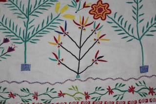 Vintage Kantha Quilted embroidery with cotton thread Kantha Probably From East Bengal(Bangladesh)Region India.Its size is 123cm x 178cm.(DSL01950)
               