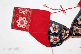 Chamba Embroidery Child Backless(Choli) From Chamba,Himachal Pradesh India.Circa.1900.(DSC05560).                         