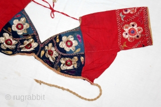 Chamba Embroidery Child Backless(Choli) From Chamba,Himachal Pradesh India.Circa.1900.(DSC05560).                         