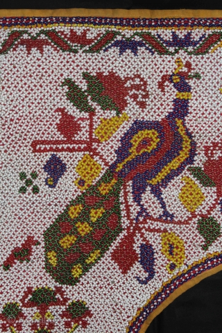 Door Wall Hanging Italian Bead work,Kathi londowning From Saurashtra Gujarat India.Very Rare Piece.Its size is 69cm X 72cm.(DSL01990).               