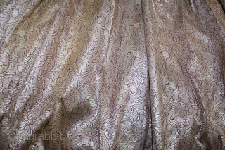 khinkhab Zari Brocade (Skirt) Real Silver work.Royal Family of Rajesthan India.Made to order for some Royal Rajput Family.Its size is 87cm x 334cm.(DSL02500).          