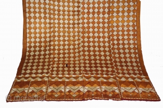 Vintage Phulkari From West(Pakistan)Punjab India Called As Bagh.One of the rare design in Indian Phulkari.(DSC01360).                  