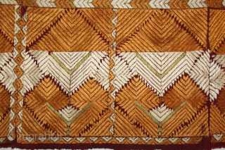 Vintage Phulkari From West(Pakistan)Punjab India Called As Bagh.One of the rare design in Indian Phulkari.(DSC01360).                  