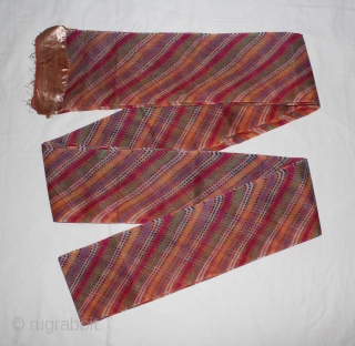 Mothara Pagh (Turban) Fine Cotton Mull-Mull Early 20"Century.Royals family Rajasthan India.Length 15 to 18 miter.(DSC01440New).                  