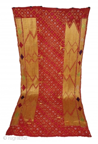 Sarpallu Phulkari from East(Punjab)India called As Sarpallu. Rare Design.Extremely Fine Phulkari.(DSC01480New).                      