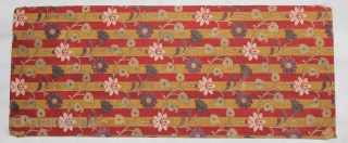 Jain Book Cover(Cotton)Roller Print Manchester,From Rajasthan India.Its size is 13cmX32cm.(DSC01540).                       