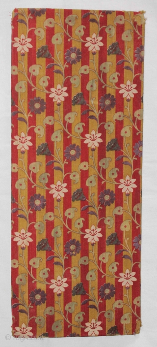 Jain Book Cover(Cotton)Roller Print Manchester,From Rajasthan India.Its size is 13cmX32cm.(DSC01540).                       