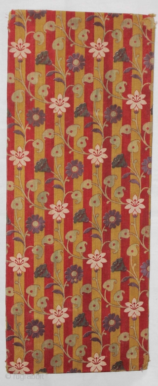 Jain Book Cover(Cotton)Roller Print Manchester,From Rajasthan India.Its size is 13cmX32cm.(DSC01540).                       