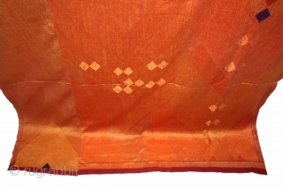 Phulkari From West (Pakistan)Punjab India Called As Vari-Da-Bagh.Rare Design Ghunghat.Floss Silk on Hand Spun Cotton khaddar.This bagh was gifted to the bride by her in-laws when she was entering their house, her  ...