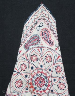 Kantha Bujki(Pouche) Quilted Embroidery with cotton thread Kantha Probably From Faridpur District,East Bengal(Bangladesh)region.India.C.1900.(DSL04040).                    