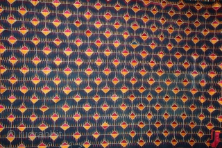 Indigo Phulkari From East(Punjab)India Called As Burfi phulkari.Rare Figure Design.Floss Silk on Hand Spun Cotton khaddar Cloth.Its size is 125cm x 240cm.(DSL04070).           