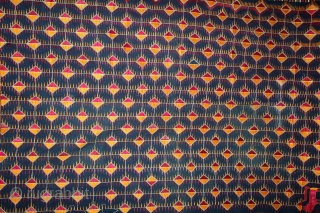 Indigo Phulkari From East(Punjab)India Called As Burfi phulkari.Rare Figure Design.Floss Silk on Hand Spun Cotton khaddar Cloth.Its size is 125cm x 240cm.(DSL04070).           