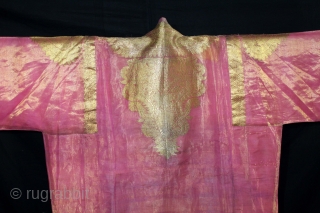 An Rare Antique Choga (Coat) From Lucknow, Uttar Pradesh, India.C.1900. Made up of Real Silver and Gold. Specially made for a royal Family.(DSC05760).          