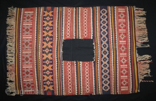 Camel Decoration Flatwoven Textile from Thar Desert Region near Jaisalmer Rajesthan India or Sind Area Pakistan.It was used festive such as weddings Occasions .Its size is W-86cm x L-140cm.(DSL02700).    