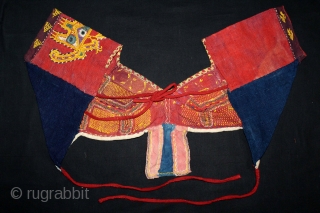 Banjara Choli Blouse From Karnataka South India.C.1930. Hand Spun Cotton Dyed in Natural Colors.(DSL03460).                   