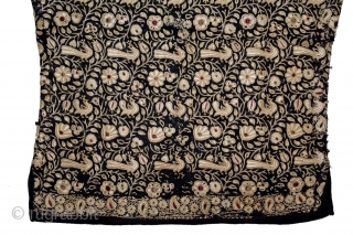 Parsi Embroidered Jhabla From Surat Gujarat India.C.1900.Its size is 44cmX54cm.(DSL04110).                       