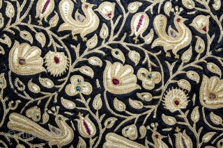 Parsi Embroidered Jhabla From Surat Gujarat India.C.1900.Its size is 44cmX54cm.(DSL04110).                       