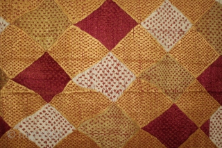 Phulkari from East(Punjab) India Called As Darshan Darwaja Design Bagh. One of the rare design in Indian Phulkari(DSE02170).               