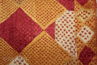 Phulkari from East(Punjab) India Called As Darshan Darwaja Design Bagh. One of the rare design in Indian Phulkari(DSE02170).               