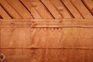 Phulkari From West (Pakistan)Punjab India Called As Vari-Da-Bagh.Rare Ghunghat Design.Floss Silk on Hand Spun Cotton khaddar.This bagh was gifted to the bride by her in-laws when she was entering their house, her  ...