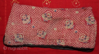 Banjara Embroidery Neem twig pouch/Coin Purse/Toothbrush holder from Karnataka India.Cotton on Cotton,3 Pieces Neem twig pouch/Coin Purse/Toothbrush holder.Perfect Conditions.(DSC00700).              