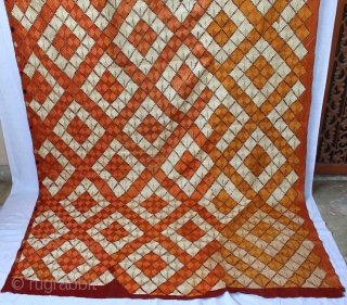 Vintage Phulkari from west (Pakistan) Punjab India Called As Patang Bagh,Very Rare influence of Design.Prefect Condition.(DSC00810New).                 