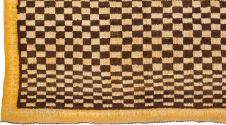 TM 1966, rare Ait Ouaouzguite checkerboard rug, Jebel Siroua region, southern Morocco, mid 20th century, 195 x 150 cm (6' 6'' x 5'), (very) good condition. 

www.berber-arts.com      