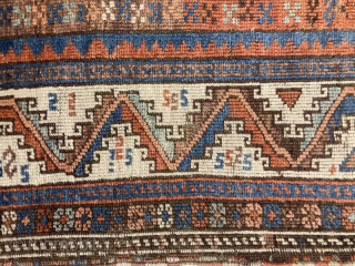 Mid 19th century Eastern Anatolian longrug. 213cm by 112 cm. Beautiful but battered, a good example of a rare type, plate 94, Bruggermann & Bohmer, Rugs of Anatolia.
Washed and conserved. 
Contact gene@heritage-antique-rugs.com  ...