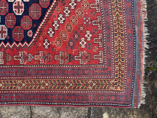 Late 19th century Afshar rug in great condition, with excellent colours.
2.70m by 1.61m
Contact gene@heritage-antique-rugs.com for more pics, price etc.