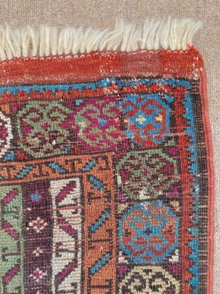 19th century Kirsehir yastic
A few small repairs, kelim ends restored
80cm by 55cm
Visit www.heritage-antique-rugs.com for more images and price or email me at gene@heritage-antique-rugs.com          