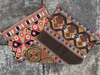 19th century rollakan. The back is as interesting as the front. Good colours, great condition. 1.07m by 0.53m
Contact gene@heritage-antique-rugs.com for more pics, price etc.