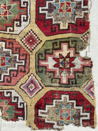 Mounted Konya fragment, stunning colours
Contact gene@heritage-antique-rugs.com for more pics, price etc
WhatsApp +44 (0)7803341863