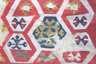 18th century Anatolian kelim, mounted, 11ft by 6ft
A gorgeous range of soft colours.

Contact gene@heritage-antique-rugs.com for more pics                