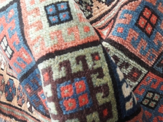 Late 19th/early 20th century Kurdish Jaf bag
Good range of subtle, saturated colours, in full pile 
26in by 26in               