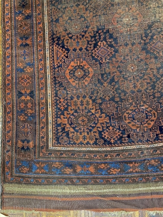 Antique Sangtchuli Baluch Carpet, ca. 1870; 5’10” x 10’8” / 178 x 325 cm

Possessing 21 twenty-lobed medallions, possibly variants of what is known by some

collector as Harshangs, this weaving is very powerful  ...