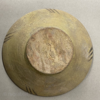 Nishapur Calligraphic Ceramic Bowl, ca. 9th-10th Century

Diameter: 8” //  30.5 cm

Height: 2 3/8” // 6 cm

Diameter Base: 3 1/2” // 9 cm

Interior decorated with Naksh Arabic script ( Kufic ) characters  ...