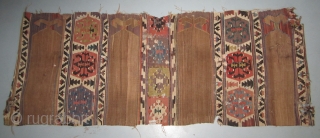 Aydinli Kilim fragment...West Anatolia...c.1840...all vegetal dyes 
2'8" x 8'6" ( 80cm x 260cm ) now professionally mounted on linen              