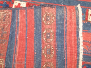 Yuncu fragment.....mixed technique....circa 1875...Northwest Anatolia ...all vegetal dyes.....5'2" x 6'4" ( probably missing about 1'from each end )               