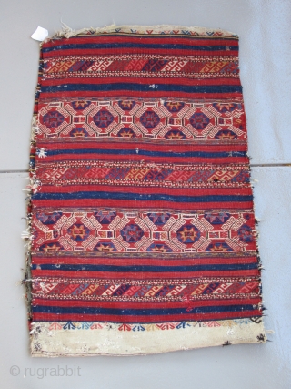 Northwest Anatolian Cuval ( Bergama-Baliksir area )....19th C......condition as shown.....vegetal dyes...29"x 45" ( 75cm x 115cm )                