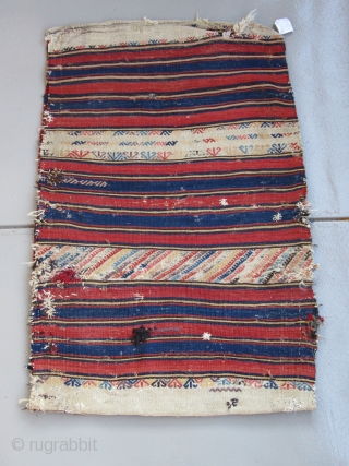 Northwest Anatolian Cuval ( Bergama-Baliksir area )....19th C......condition as shown.....vegetal dyes...29"x 45" ( 75cm x 115cm )                