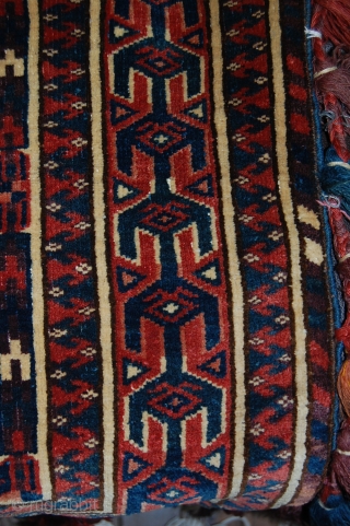 EXceptional Pair of Yomud Asmalyk, 19th century, All naturel colours, and very fine weaving, Great condition                 