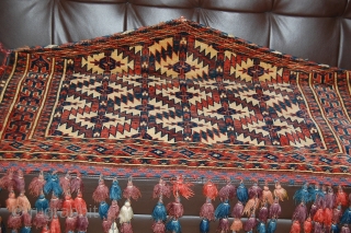 EXceptional Pair of Yomud Asmalyk, 19th century, All naturel colours, and very fine weaving, Great condition                 