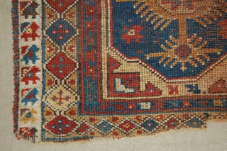 Turkish Fethiye/Makri rug fragment. Classic Makri prayer rug. It has wonderful details and very nice colours. I believe it could be an early example.         